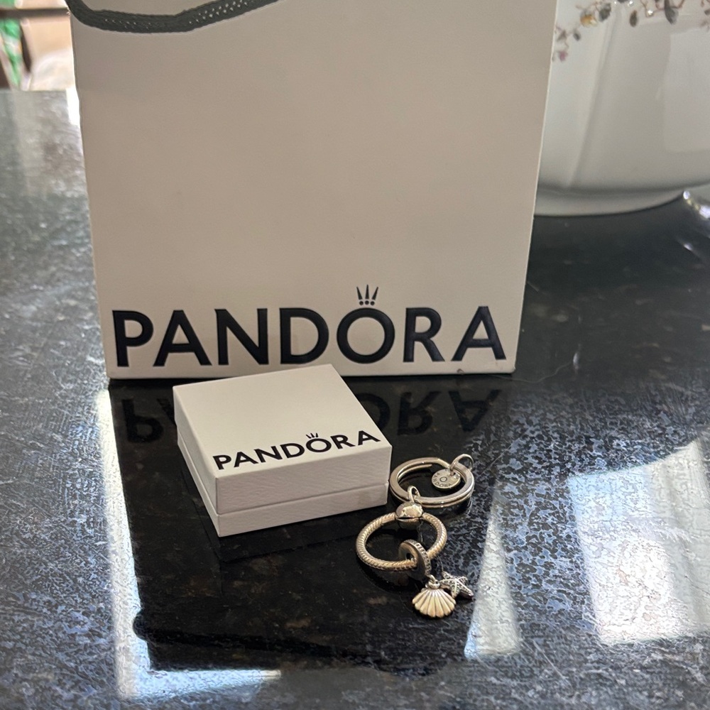 Pandora Silver Key Holder